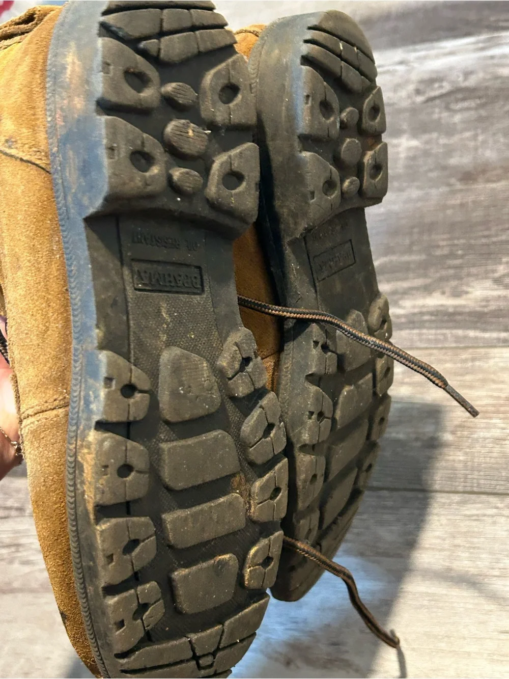 Brahma Men's Tan Suede Work Boots